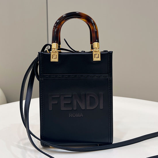 Borsa Tote Mini Fendi Sunshine F8376 Nera