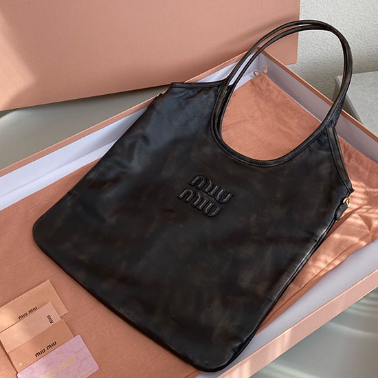 Borsa Tote Miu Miu In Pelle Vintage Edera 5bg231