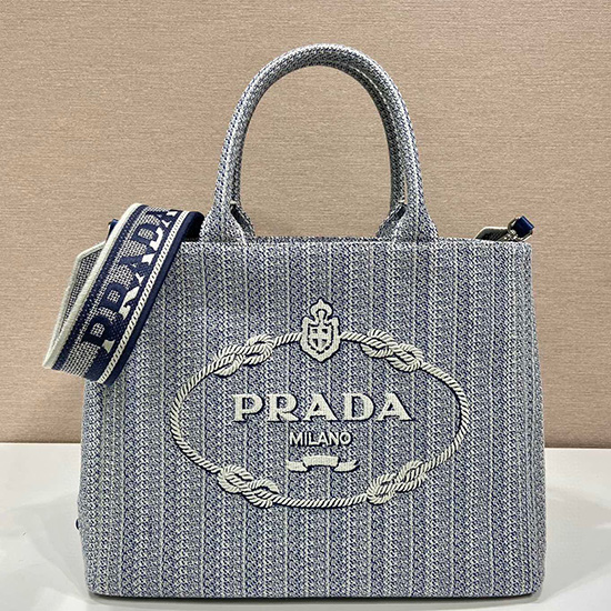 Borsa Tote Prada Blu 1ba342