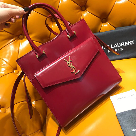 Borsa Tote Saint Laurent Uptown Piccola Bordeaux 561203