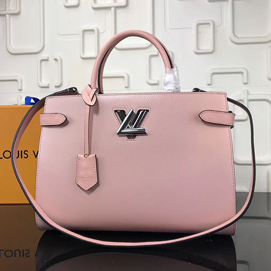 Borsa Tote Twist In Pelle Epi Louis Vuitton Rosa M54980