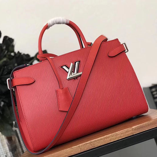 Borsa Tote Twist In Pelle Epi Louis Vuitton Rossa M54980