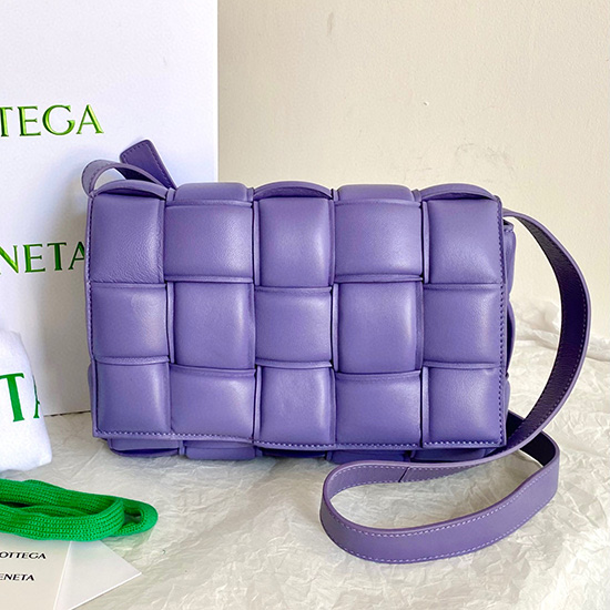 Bottega Veneta Borsa A Cassetta Imbottita Lavanda B591970