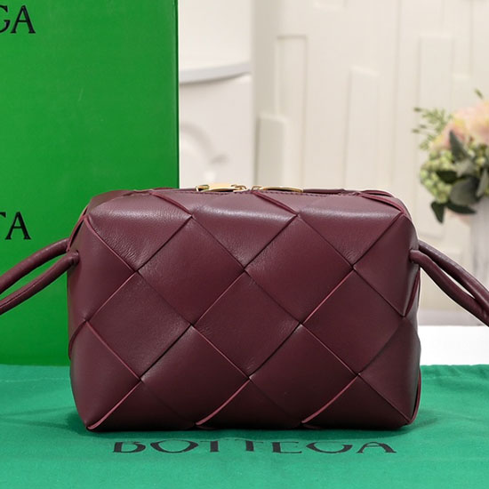 Bottega Veneta Borsa Piccola Per Fotocamera A Cassetta Bordeaux 6600