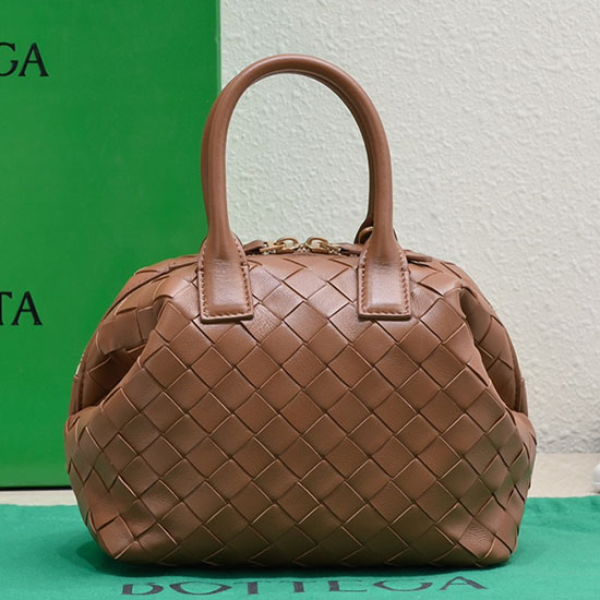 Bottega Veneta Mini Bauletto Marrone 764535