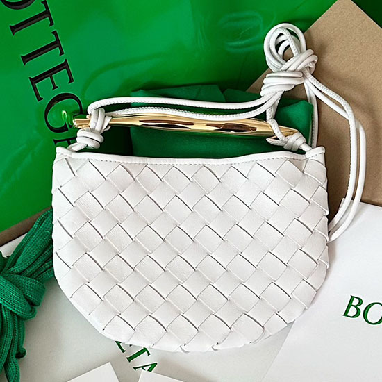 Bottega Veneta Mini Sardine Bianco B744267