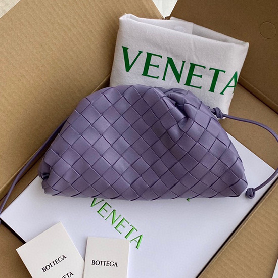 Bottega Veneta Pelle Intrecciata Piccola The Pochette Lavanda B585853