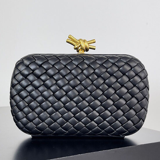 Bottega Veneta Pochette Classica Con Nodo Nera B717622