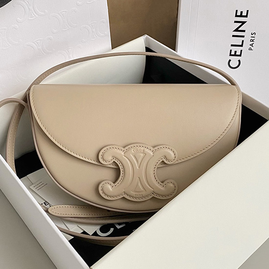 Celine Besace Cuir Triomphe Beige C35117