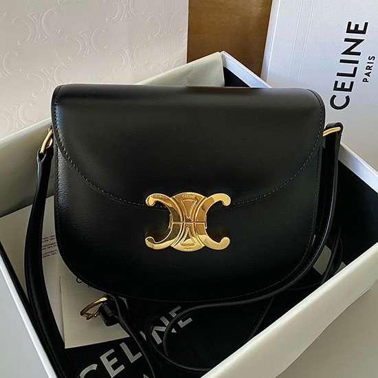 Celine Teenager Besace Triomphe Nero C35022