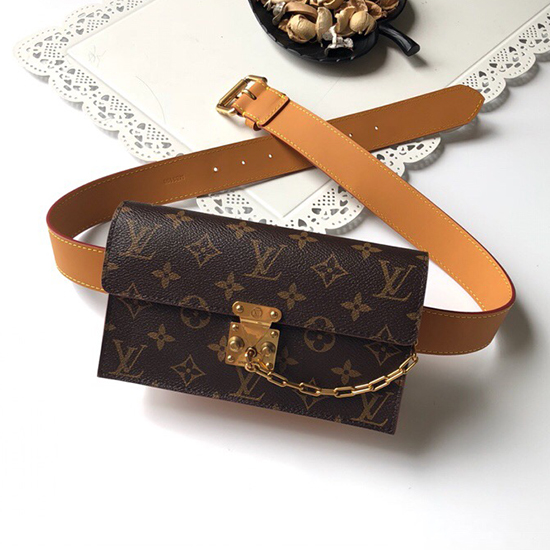 Custodia Da Cintura Con Lucchetto In Tela Monogramma Louis Vuitton Pm M44667