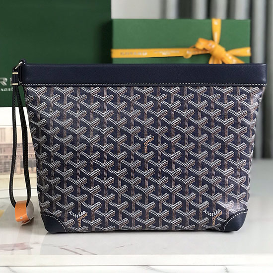 Custodia Goyard Conti Pm Blu Navy Gy020233