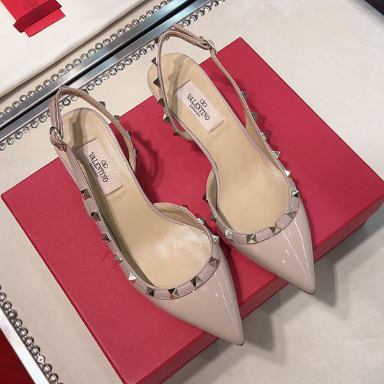 Décolleté Slingback In Vernice Valentino Nude Vs03085