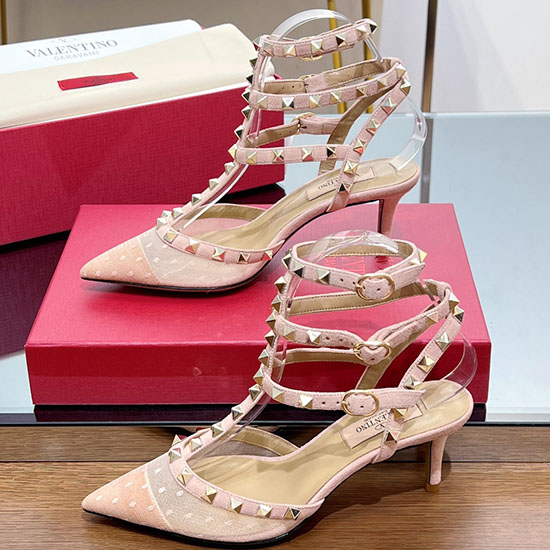 Décolleté Valentino Rockstud Con Cinturino Alla Caviglia Snv071705