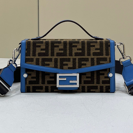 Fendi Baguette Bauletto Morbido Blu F80102