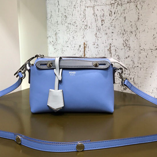 Fendi By The Way Mini Borsa Boston Blu F81492