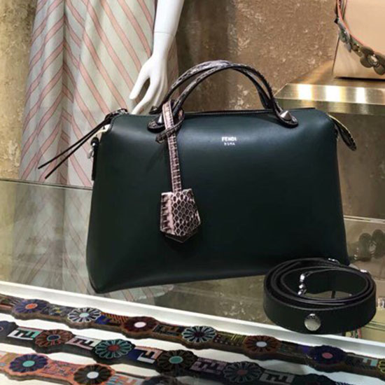 Fendi Tra Laltro Borsa Boston Regolare Verde F871491