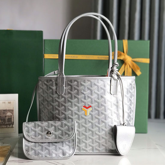 Goyard Borsa Tote Mini Goyardine Argento G6003