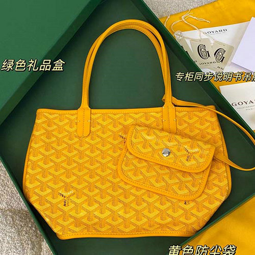 Goyard Mini Borsa Tote Goyardine Gialla G6003