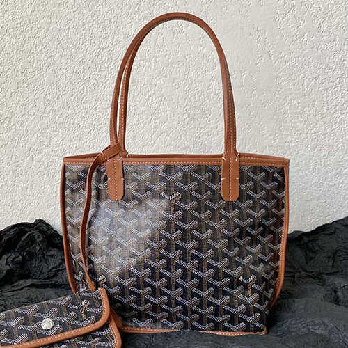 Goyard Mini Borsa Tote Goyardine Marrone G6003