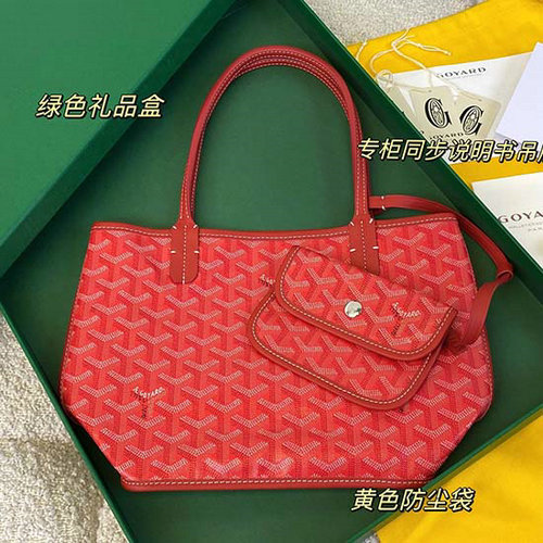 Goyard Mini Borsa Tote Goyardine Rossa G6003