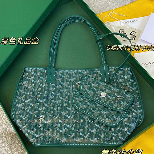 Goyard Mini Borsa Tote Goyardine Verde G6003