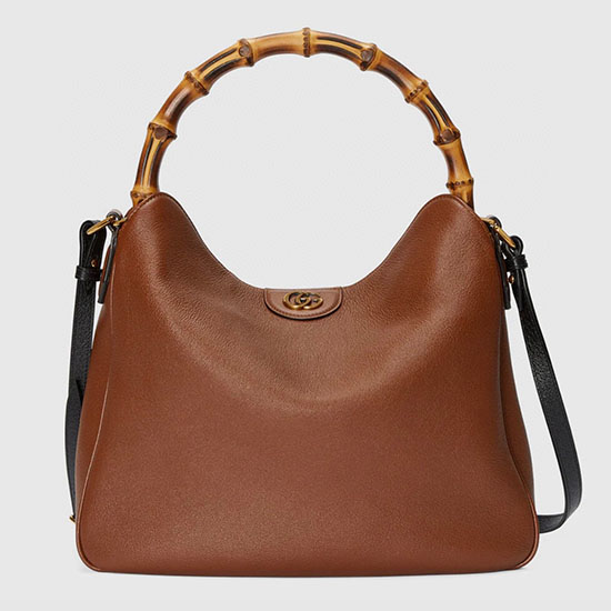 Gucci Borsa A Tracolla Grande Diana Marrone 746245