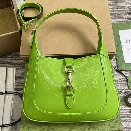 Gucci Borsa A Tracolla Jackie Piccola Verde Elettrico 782849