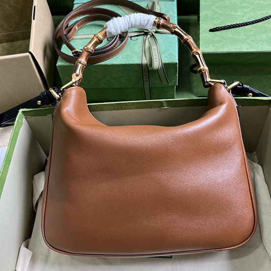 Gucci Borsa A Tracolla Media Diana Marrone 746124