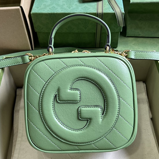 Gucci Borsa Blondie Con Manico Superiore Verde 744434