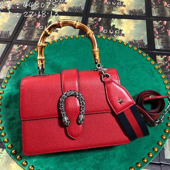 Gucci Borsa Dionysus Media Con Manico Superiore Rossa 448075