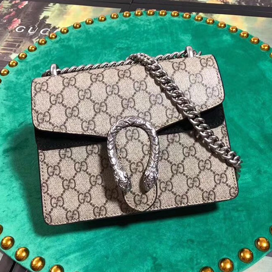 Gucci Borsa Mini Dionysus GG Supreme Nera 421970