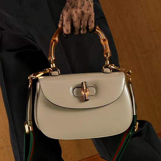 Gucci Borsa Piccola Con Manico Superiore Con Farina Davena In Bambù 675797