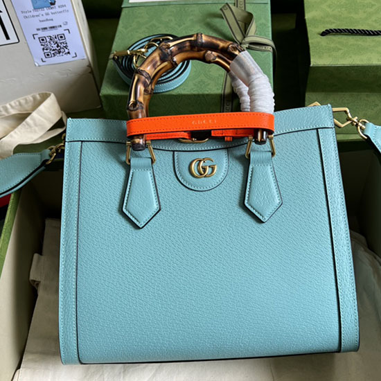 Gucci Borsa Tote Diana Piccola Azzurra 702721