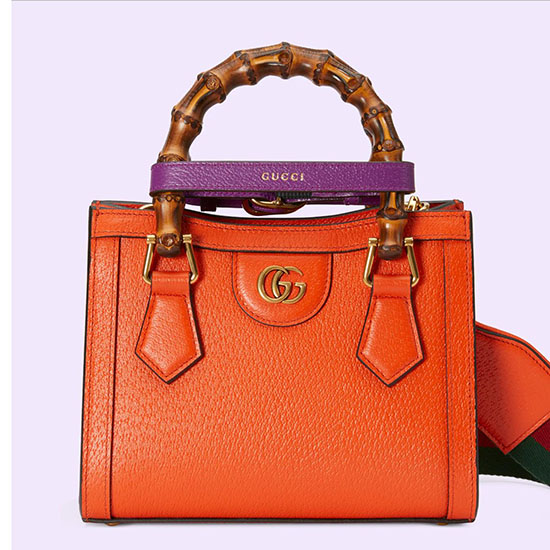 Gucci Borsa Tote Mini Diana Arancione 702732