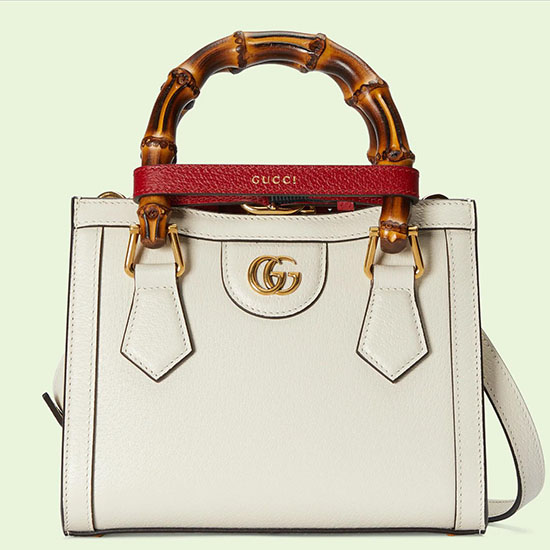 Gucci Borsa Tote Mini Diana Bianca 702732