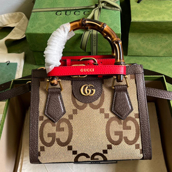 Gucci Borsa Tote Mini Diana Con Jumbo GG 655661