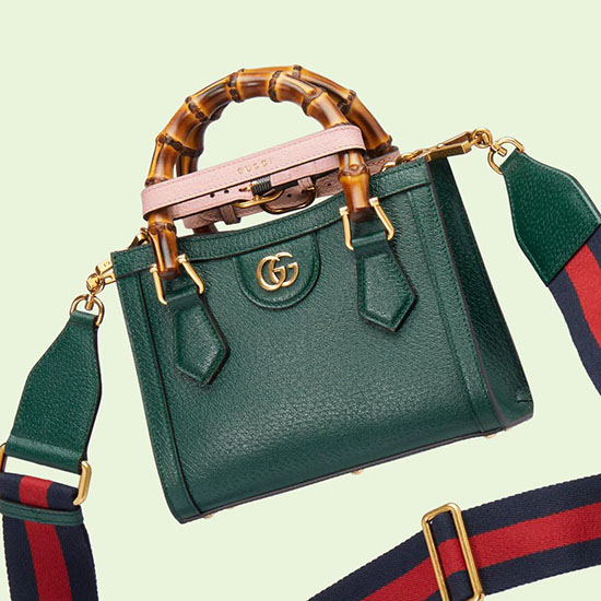 Gucci Borsa Tote Mini Diana Verde 702732