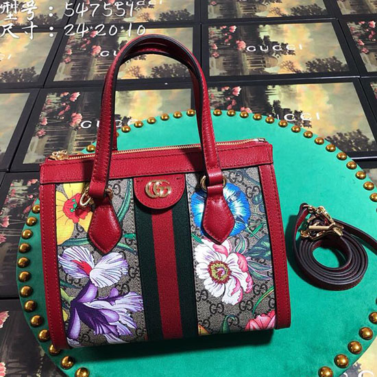 Gucci Borsa Tote Ophidia GG Flora Piccola 547551