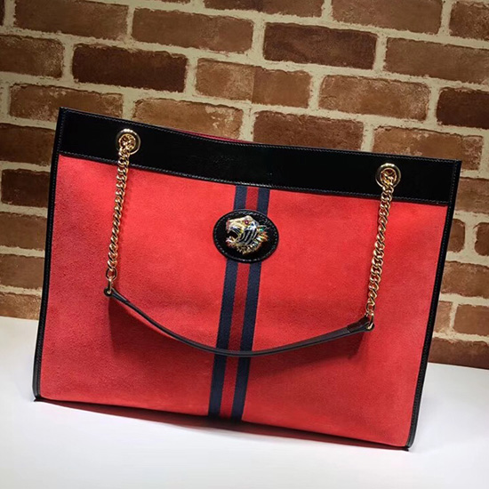 Gucci Borsa Tote Rajah Grande Rossa 537219