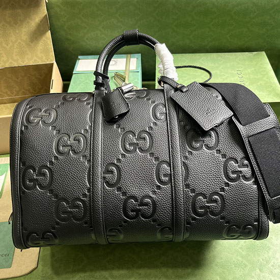 Gucci Borsone Jumbo Gg Piccolo Nero 725282