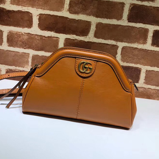 Gucci Re(belle) Borsa A Tracolla Piccola Marrone 524620