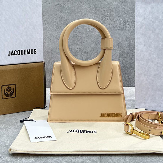 Jacquemus Le Chiquito Noeud Borsa A Spirale Beige J2023