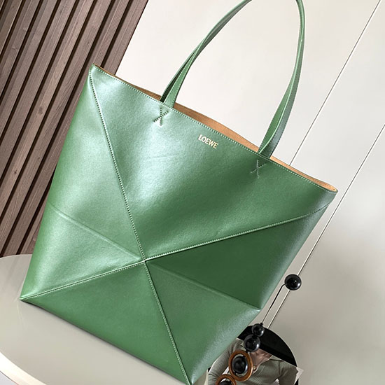 Loewe Borsa Grande Puzzle Fold Verde L9033