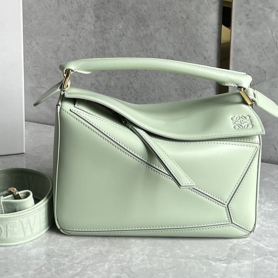 Loewe Borsa Puzzle Piccola Verde L051702