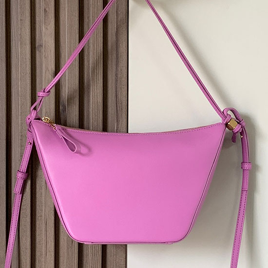 Loewe Hammock Mini Borsa Hobo In Pelle Viola L9023