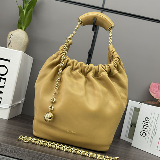 Loewe Piccola Borsa Da Spremere Gialla 652329