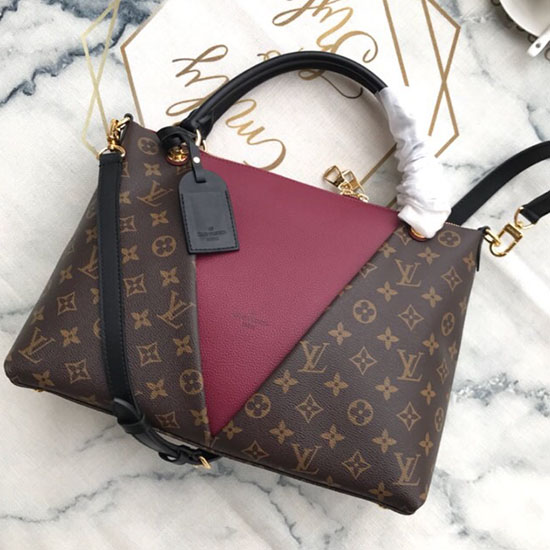 Louis Vuitton Borsa Tote In Tela Con Monogramma Mm Bordeaux M43948