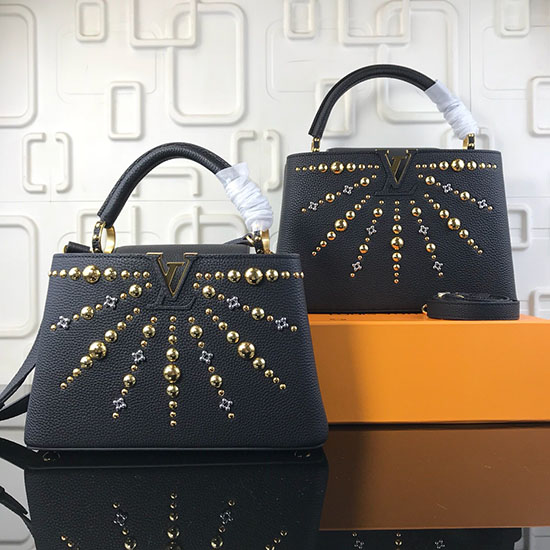 Louis Vuitton Capucines In Pelle Taurillon Bb Noir M48865