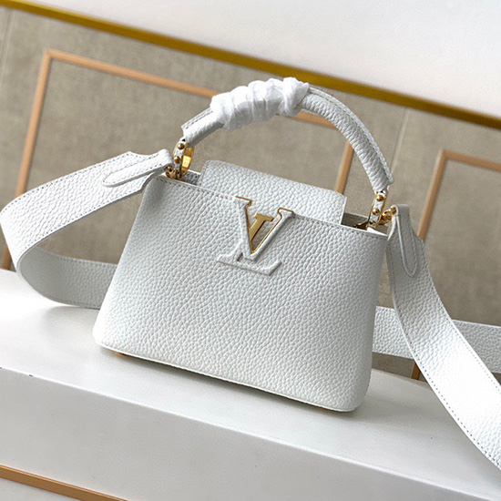 Louis Vuitton Capucines Mini Bianco M55985